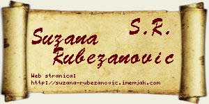 Suzana Rubežanović vizit kartica